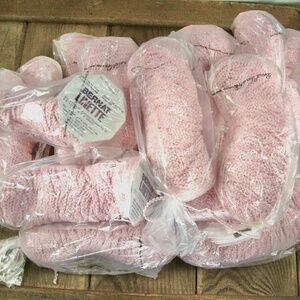 Vintage Bernat Linette Yarn Pink Linen Blend 50g Lot of 15